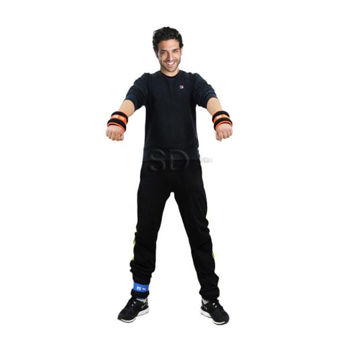 SDFIT - Pesas de muñeca y tobillos neopreno acero 1,5 kg x 2 = 3 kg