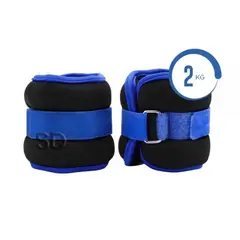 SDFIT - Pesas de muñeca y tobillos neopreno acero 2,0 kg x 2 = 4 kg