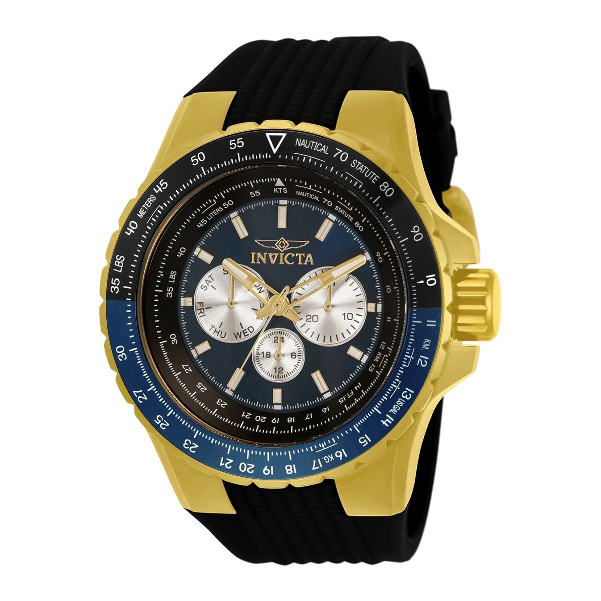 INVICTA - Reloj Invicta Hombre Aviator 33031 Silicona Azul