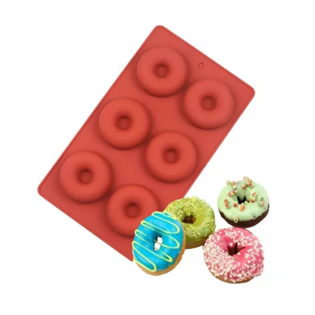 GENERICO - Molde De Silicona Para Donas Donuts Repostería Pastelería