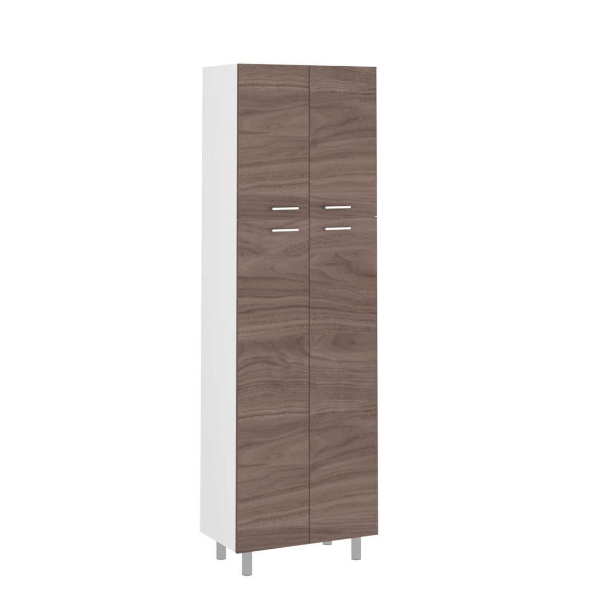 FMFURNITURE - Mueble Alacena 4 Puertas Blanco 150.7x60x40 cm