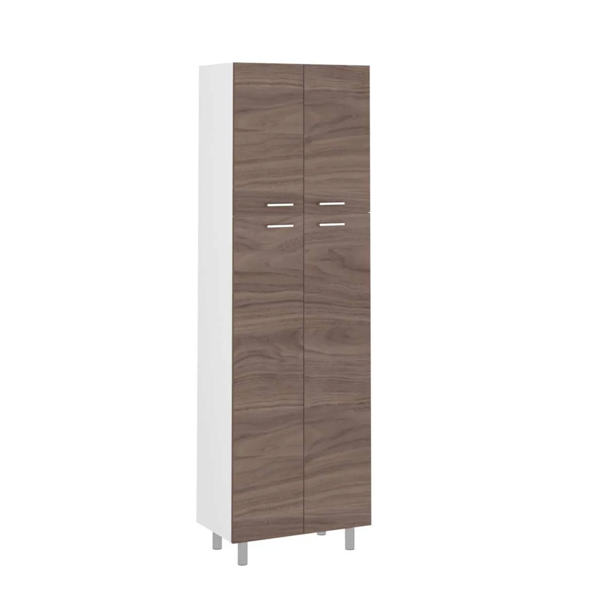FMFURNITURE - Mueble Alacena 4 Puertas Blanco 150.7x60x40 cm