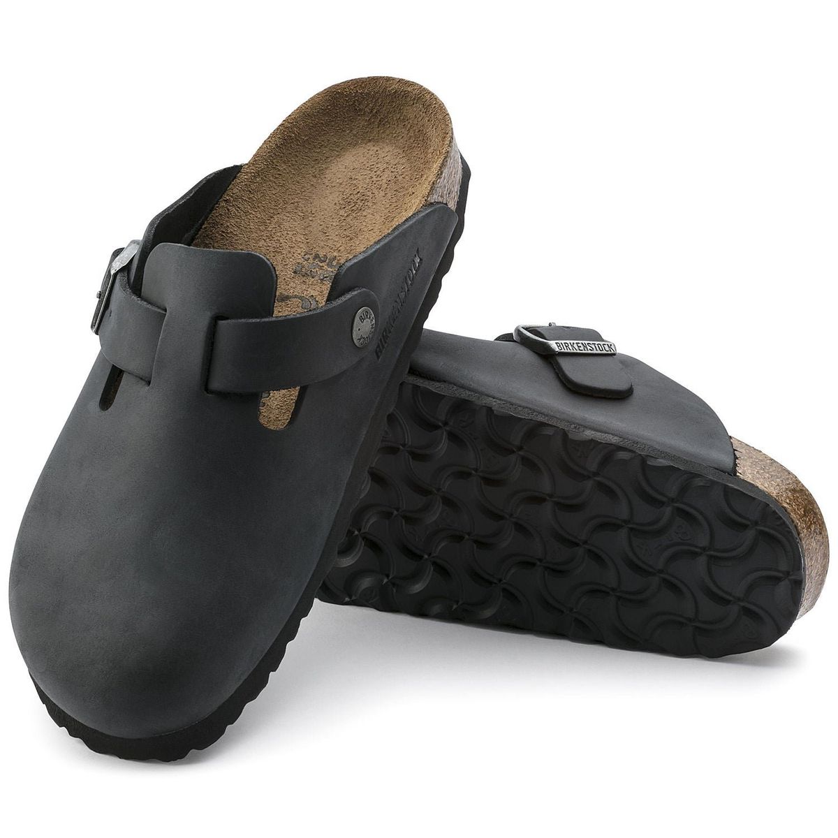 BIRKENSTOCK - Zuecos Boston Negro Birkenstock