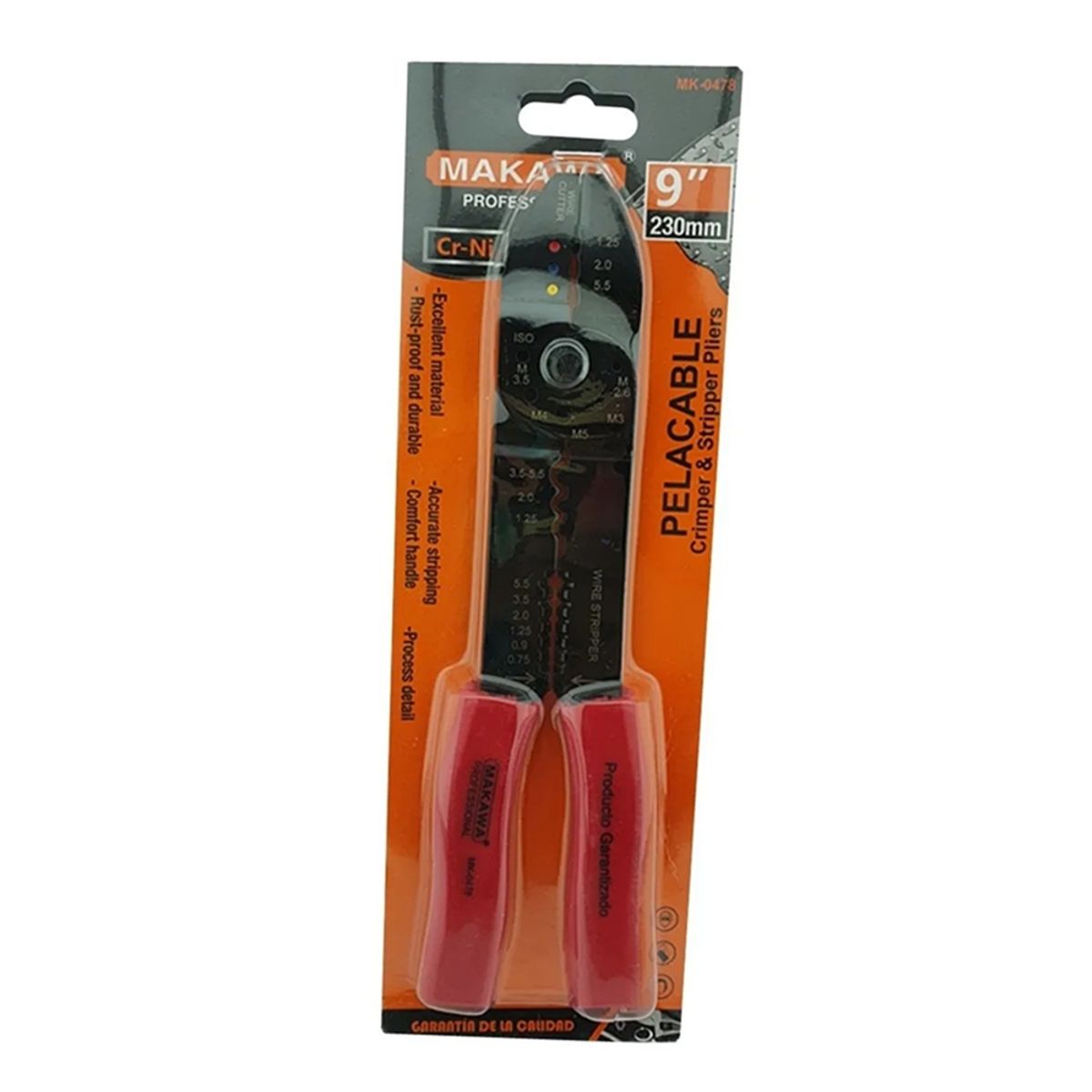 MAKAWA - Alicate Pelacable 9 Pulgadas Makawa MK-0478