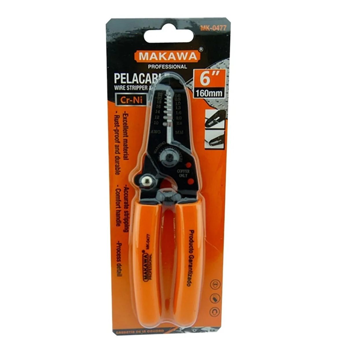 MAKAWA - Alicate Pelacable 6 Pulgadas Makawa Mk-0477