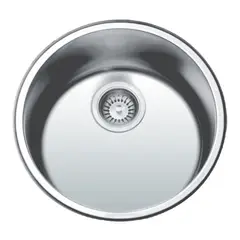 UNITEX - Lavaplatos de Acero Inoxidable circular 420 x 380 x 185mm
