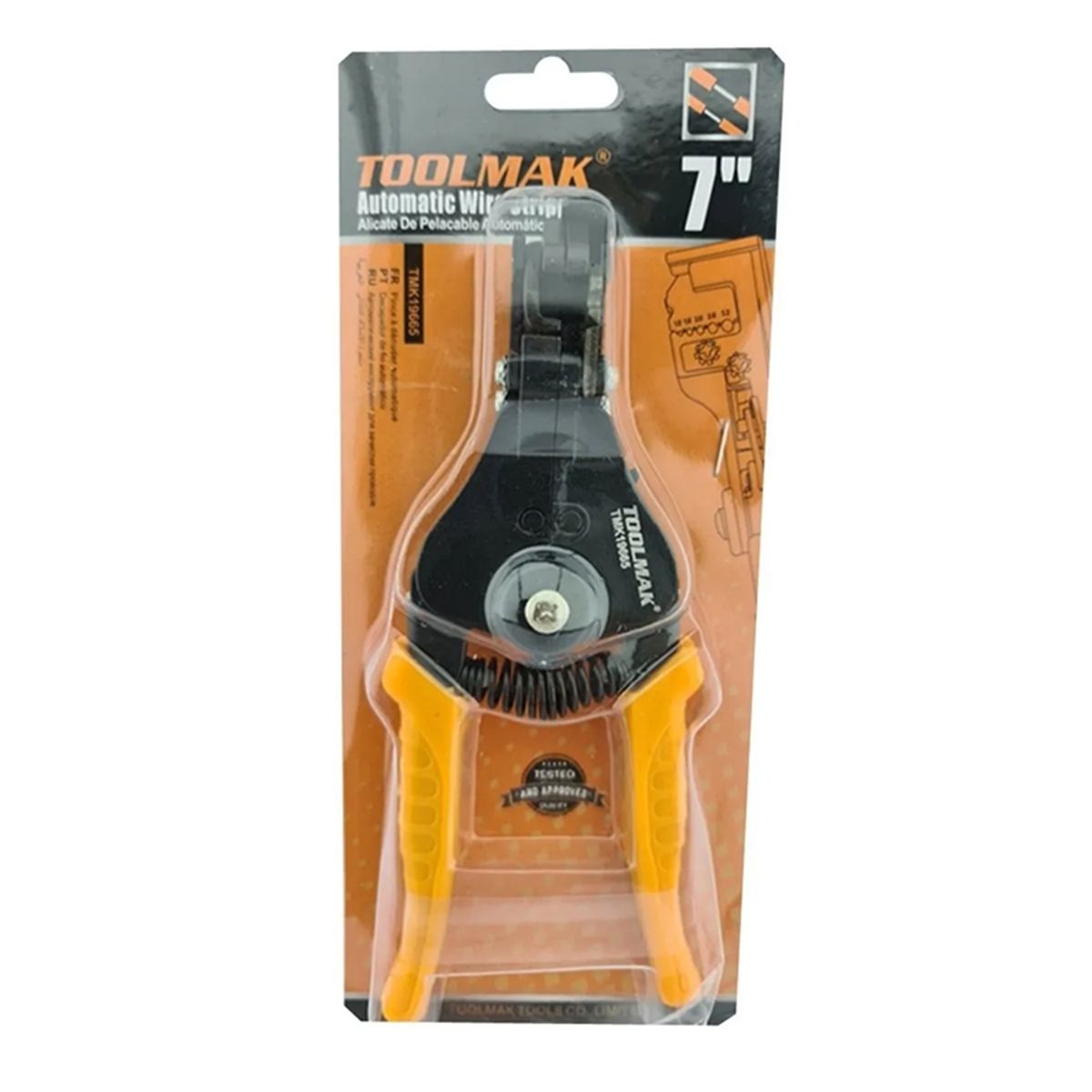 GENERICO - Alicate Pelacable Automatico 7 Pulgadas Toolmak