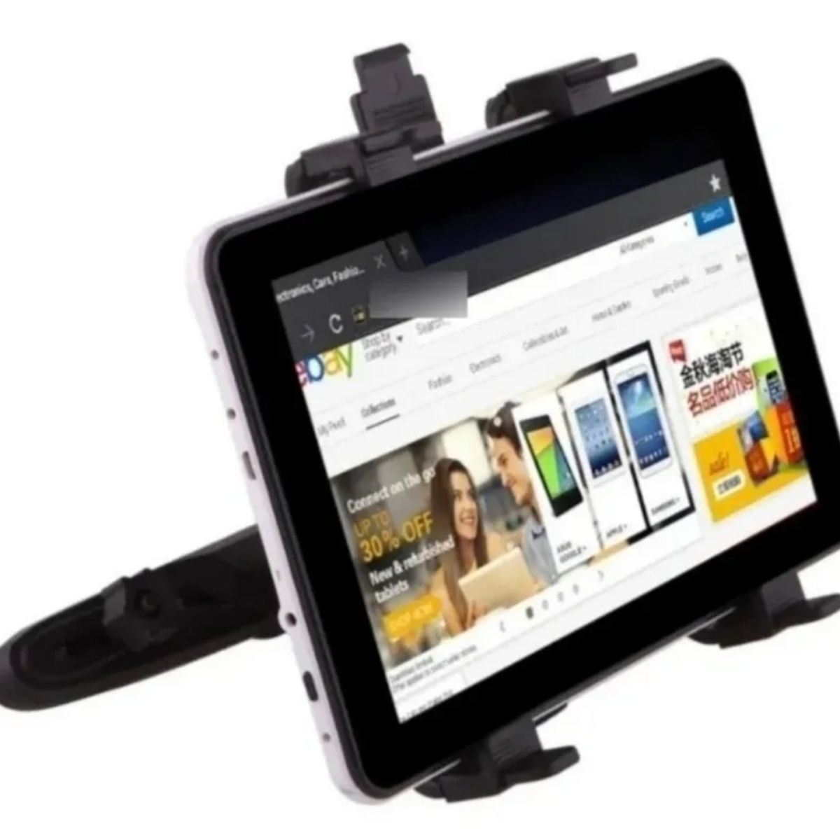 GENERICO - Pack X2 Soporte Porta Tablet Auto Asiento Respaldo Cabecera