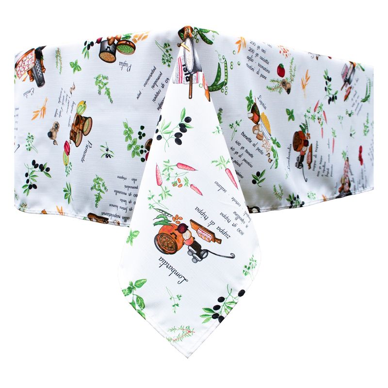 COCHO COCHO - Set Mantel + 6 Servilletas Receta Italiana