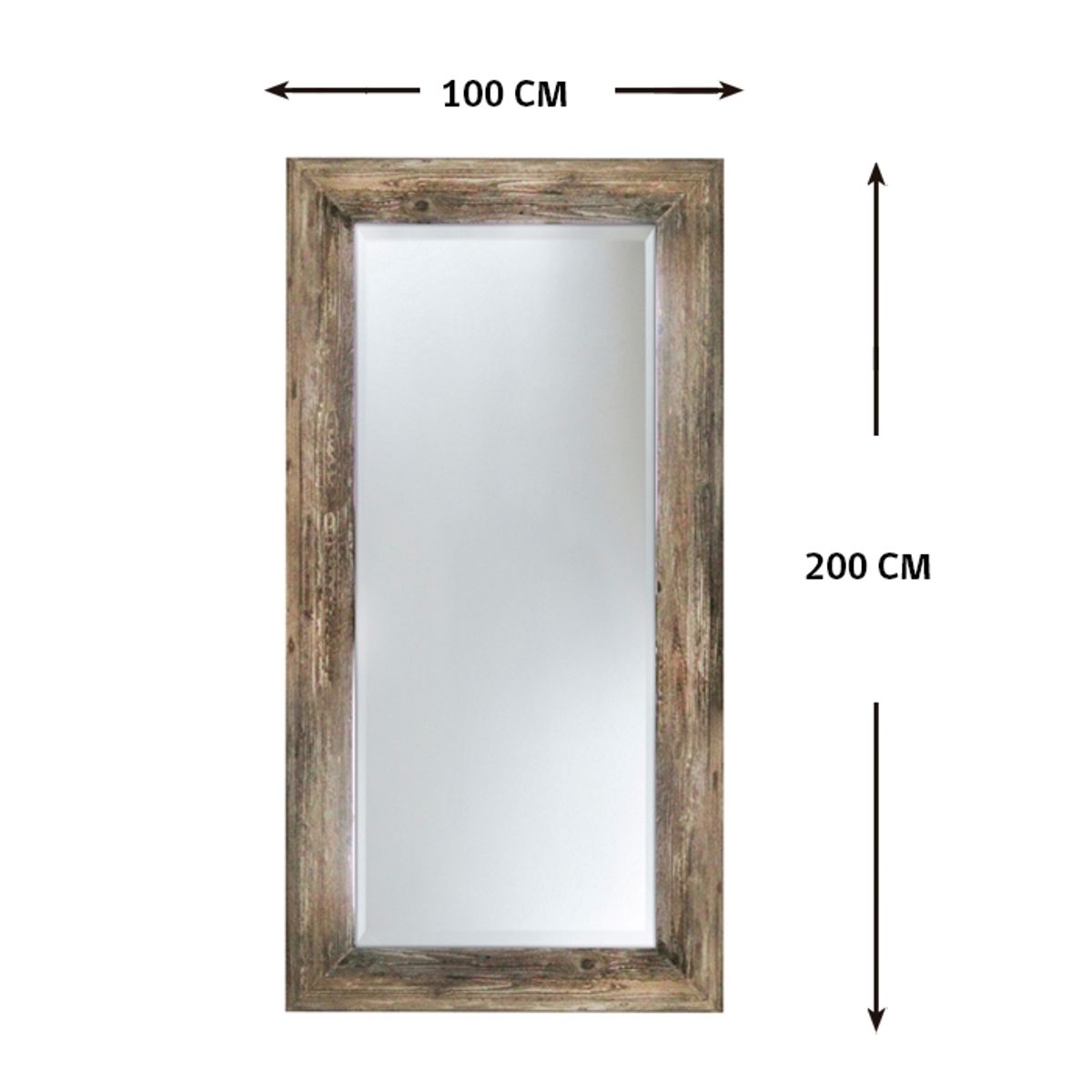 MSA MUEBLES SANTA ANA - ESPEJO DURMIENTE ( 100 x 8 x 200 cm)