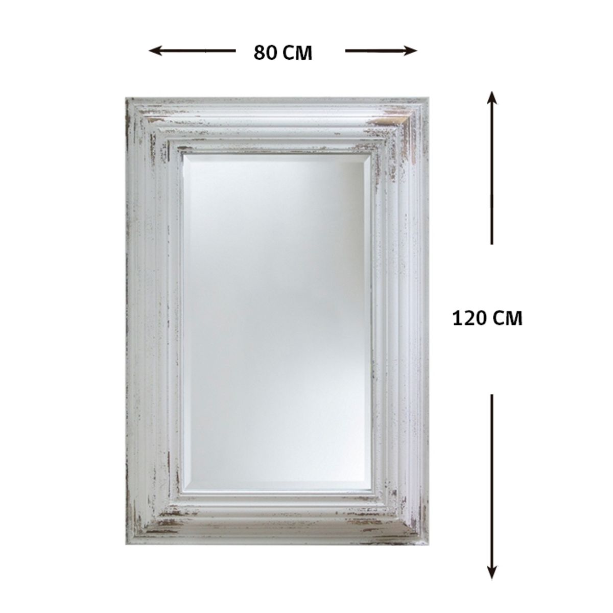 GENERICO - ESPEJO WHITE OLD  (80 x 6 x 120 cm)