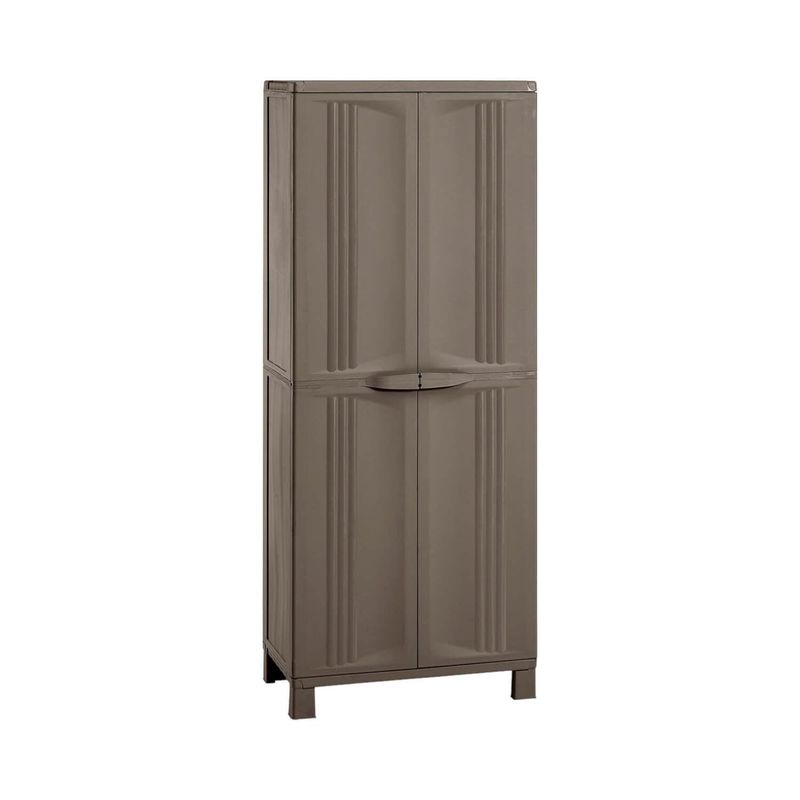 RIMAX - Armario Multiuso Plastico Cafe 66.5x39x169.5 Starplast Rimax