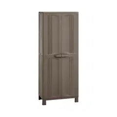 RIMAX - Armario Multiuso Plastico Cafe 66.5x39x169.5 Starplast