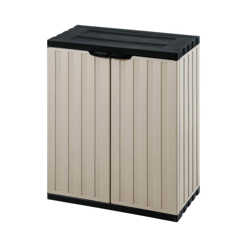 RIMAX - Armario Mediano Starplast Multiuso Café 67.6x39x163.3 Rimax