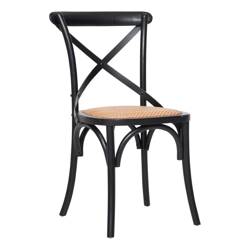 AMERITEX - SILLA JULIETA CROSSBACK NEGRO