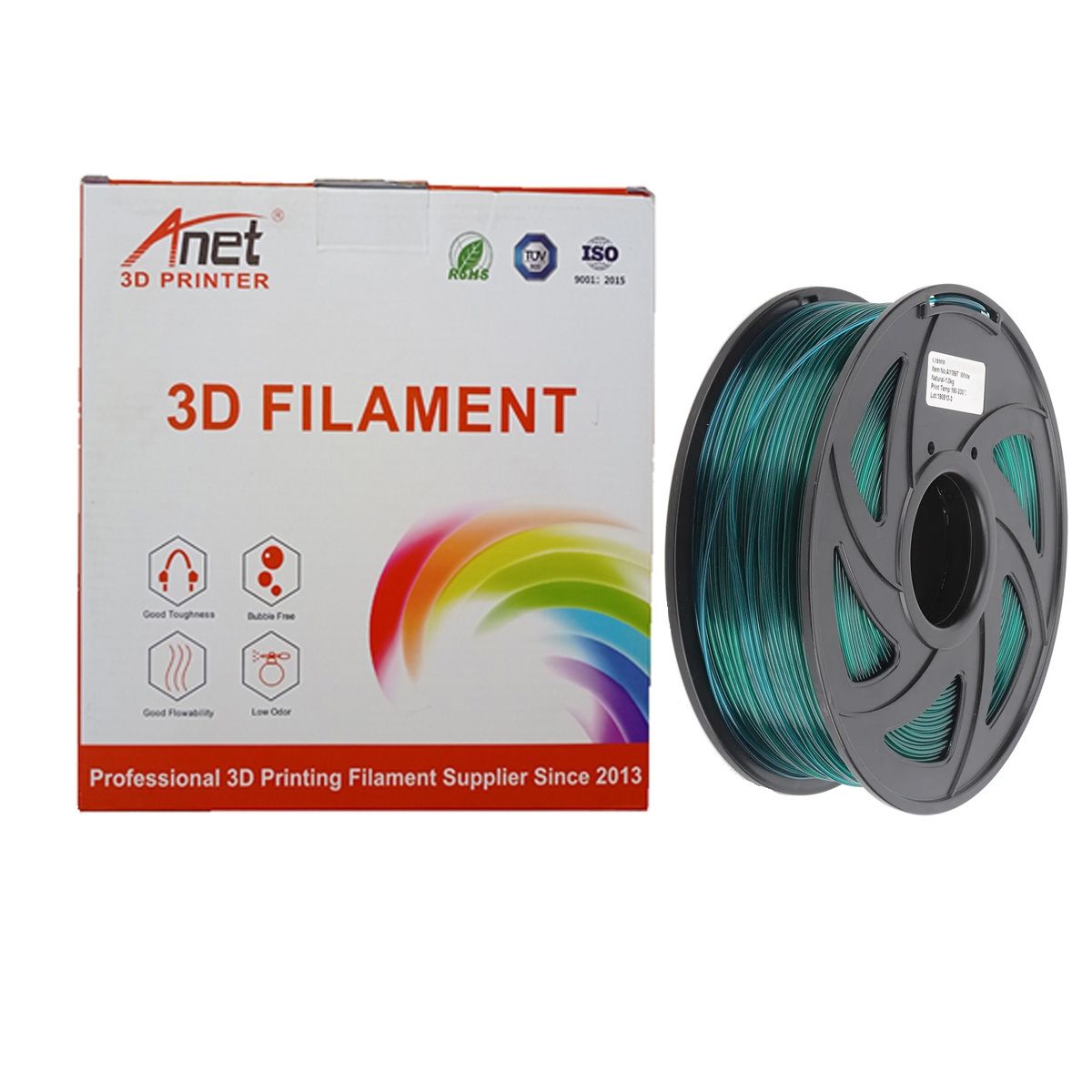 ANET - Filamento Pla Anet Verde Oscuro Seda 175mm 1kg
