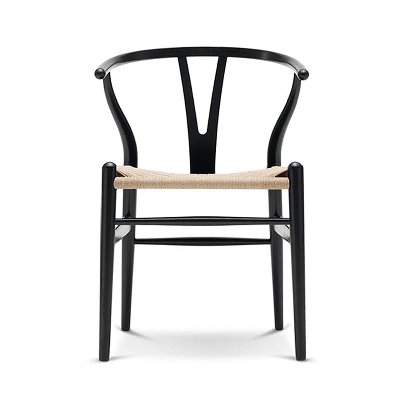 AMERITEX - SILLA JACINTA WISHBONE NEGRO