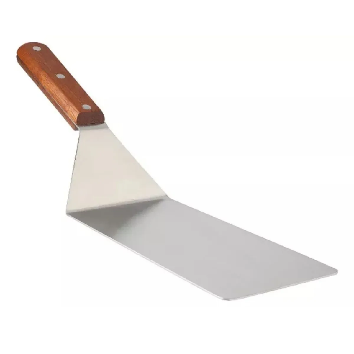 GENERICO - Espatula Churrasquera Plana Acero Inoxidable Cocina.