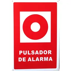 GENERICO - Señalética Pulsador de Alarma 20x30cm PP