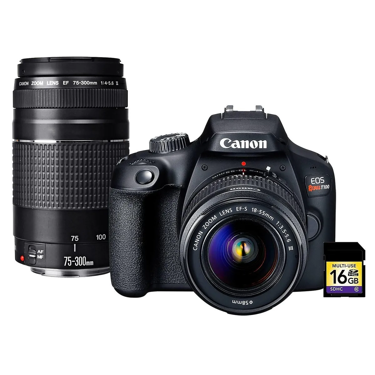 CANON - Canon EOS Rebel T100 Premium Kit