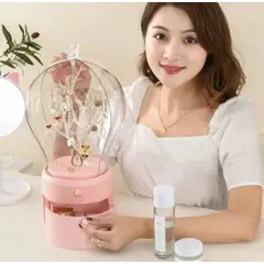 GENERICO - Joyero rosa con luz led