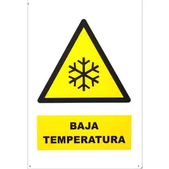 GENERICO - Señalética Baja Temperatura 20x30cm PP