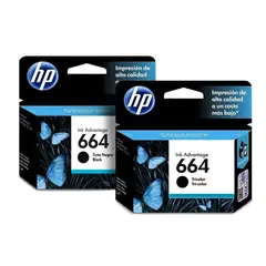 HP - PACK 2 TINTAS 664 NEGRAS NEGRAS 1115-2135-3635-3835 Civa