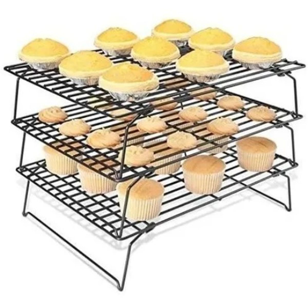 GENERICO - Rejilla Enfriamiento Triple Apilable Galletas Repostería