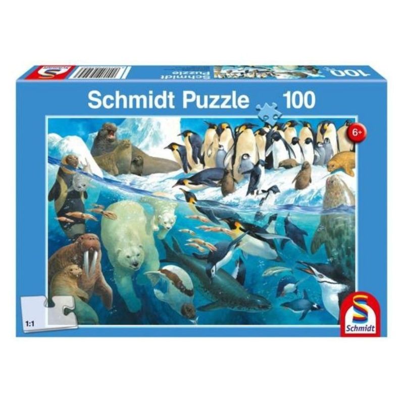 SCHMIDT - Puzzle Animales Polares 100 piezas - Rompecabezas