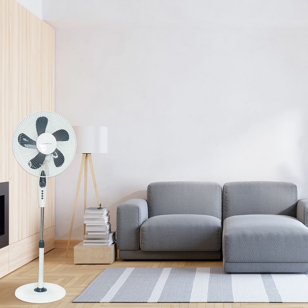 NORWOOD - VENTILADOR PEDESTAL NORWOOD DE 16 NVP-15569 BLANCO