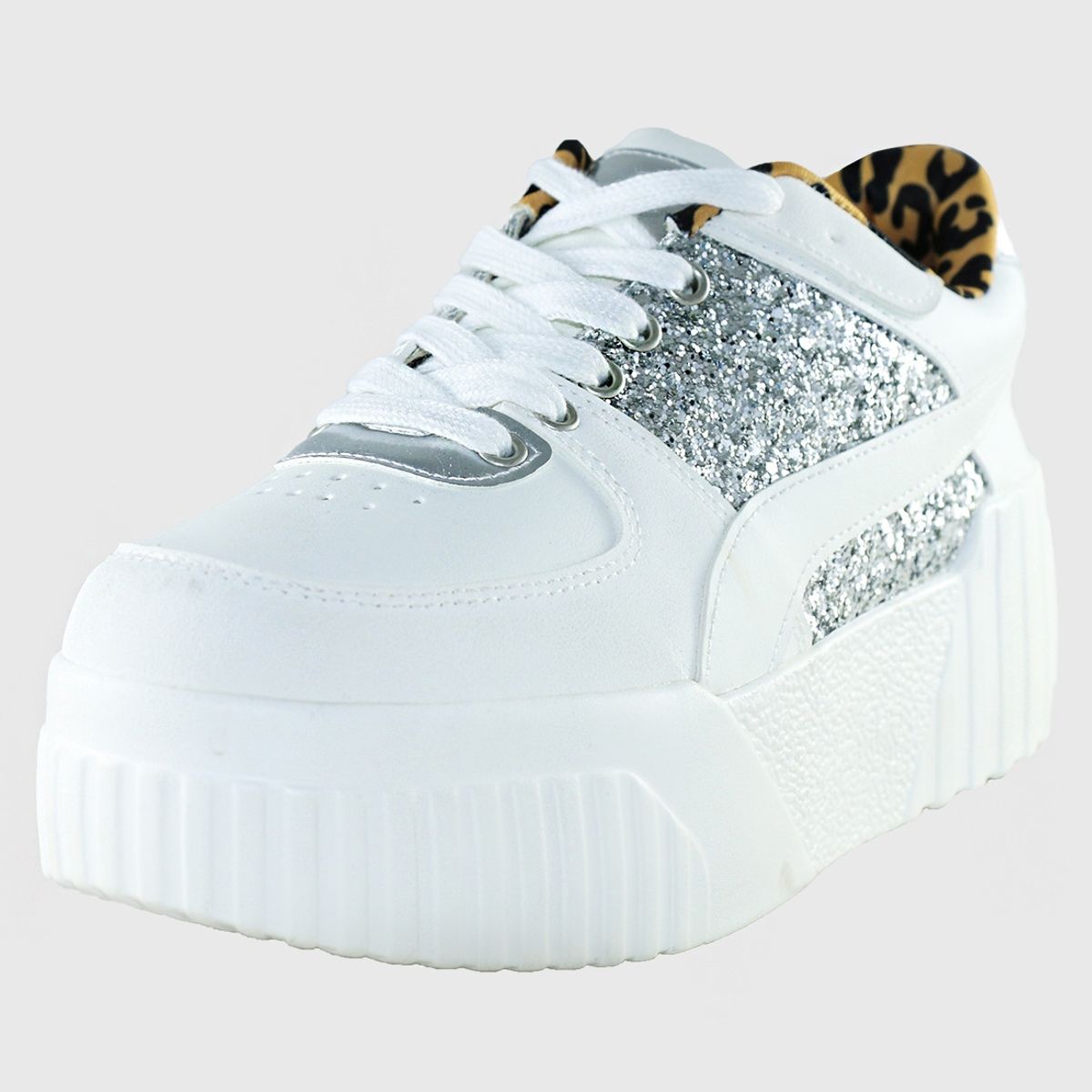 DINASTELLA - Zapatilla rhinestones Blanco Danicolle