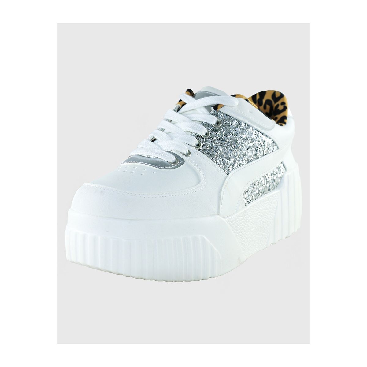 DINASTELLA - Zapatilla rhinestones Blanco Danicolle