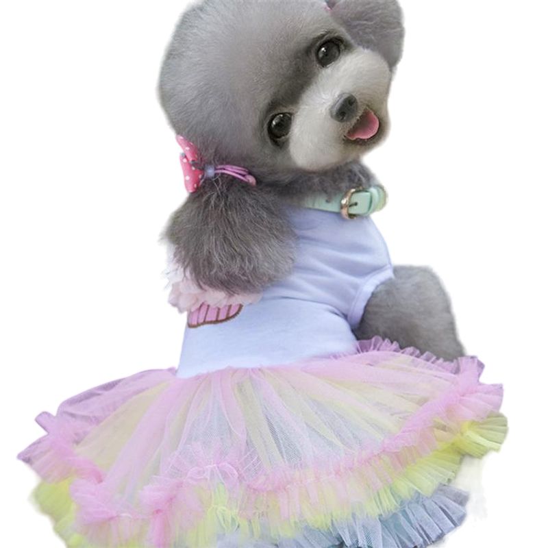 IDS - Vestido Cakes Tul Para Mascotas Talla M