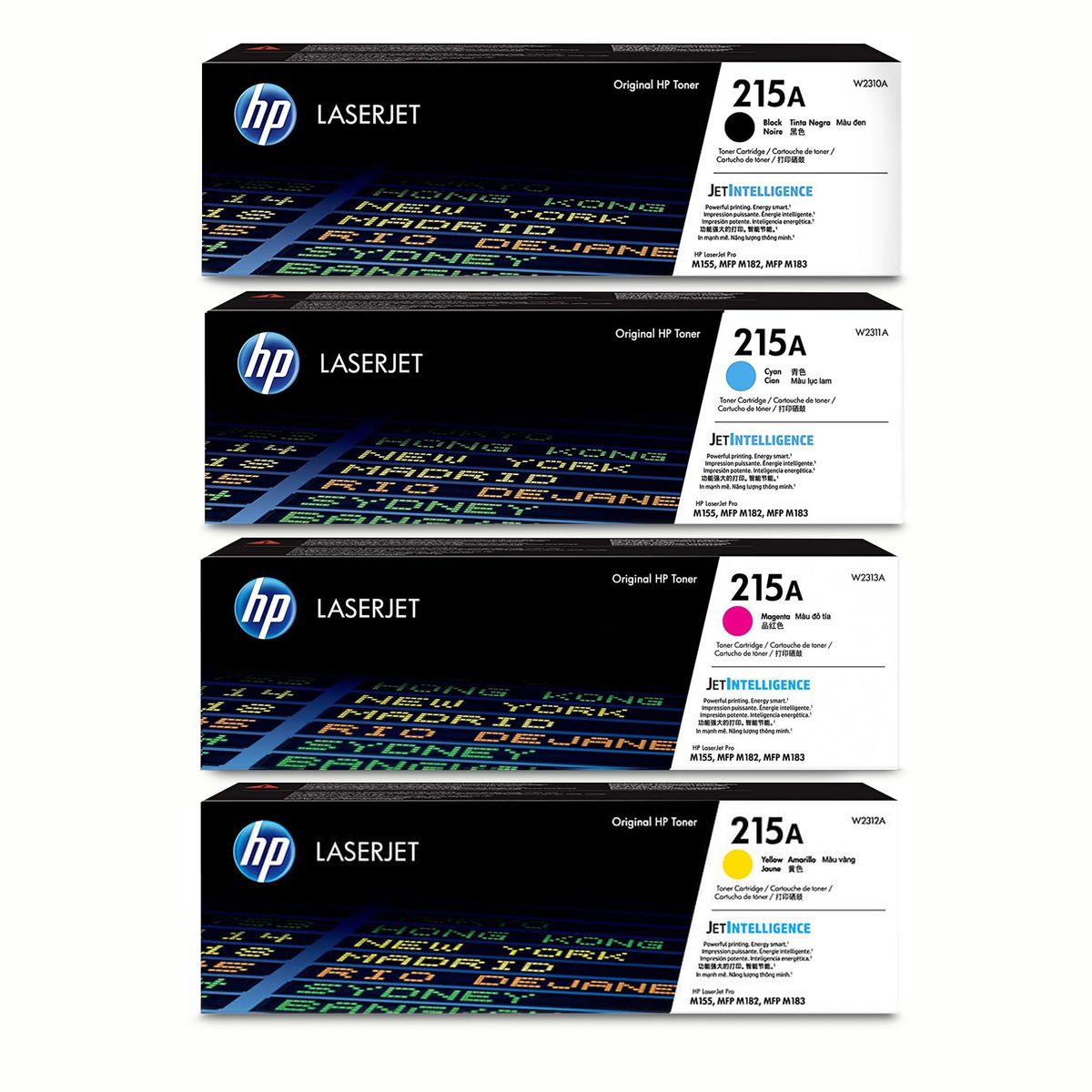 HP - 4 Toner Hp 215a Genuinos B/c/m/y M155 M182 M183 C/iva