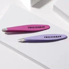 TWEEZERMAN - Set de 2 Pinzas - Inclinada y Punta Puntiaguda