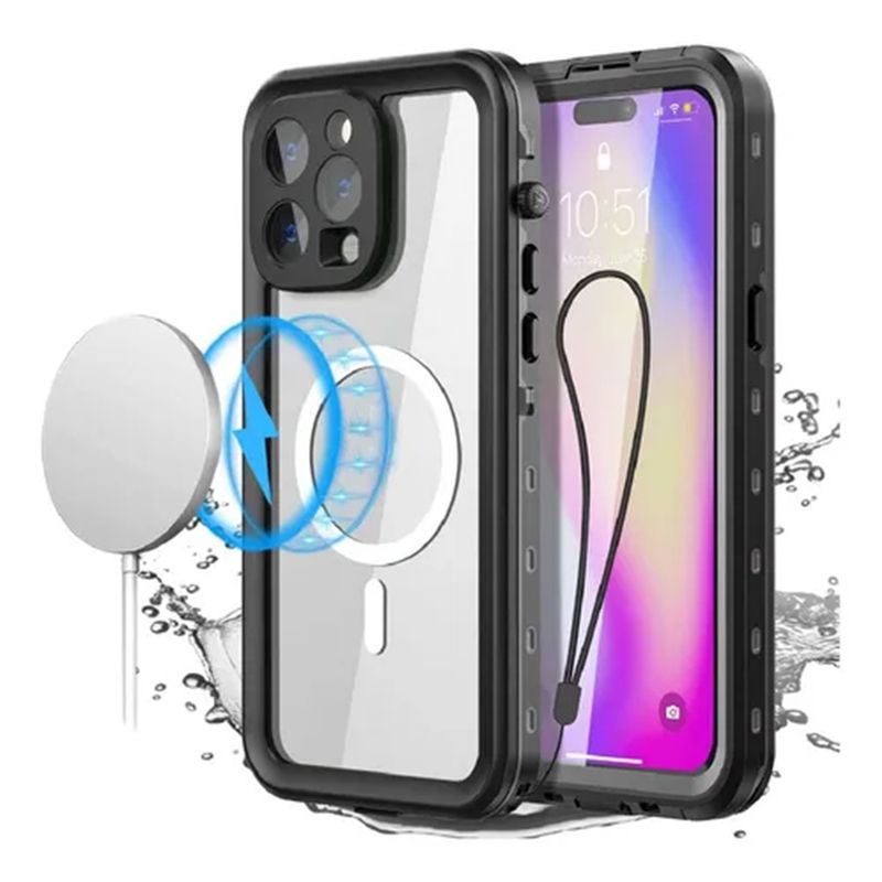 GENERICO - Carcasa Blindada iPhone 14 Pro Max Waterproof Magsafe