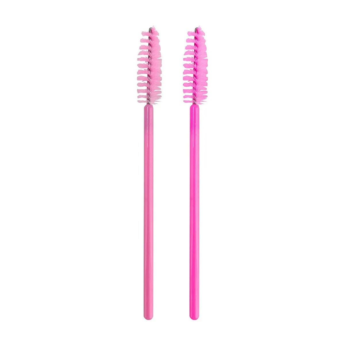 GENERICO - Set de 100 Brochas Cepillos para Pestañas Fucsia