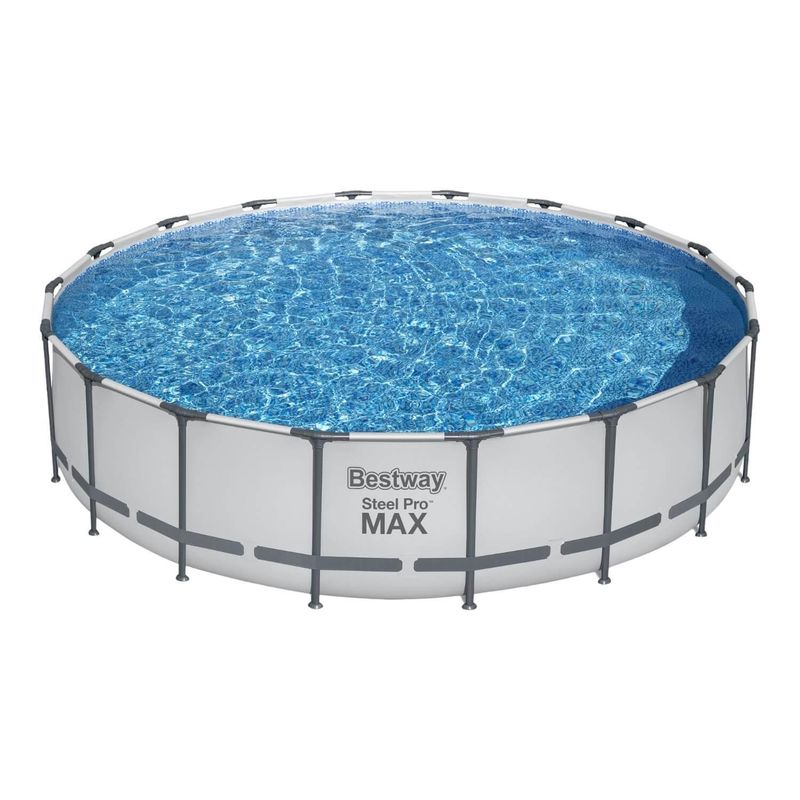 BESTWAY - Piscina Steel Pro Max™ Gris 5.49X1.22M Pool Set Bestway