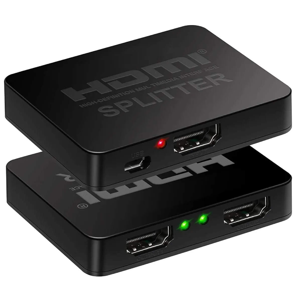 GENERICO - Hdmi Splitter 4k 1080p Divisor De Señal Energía Usb