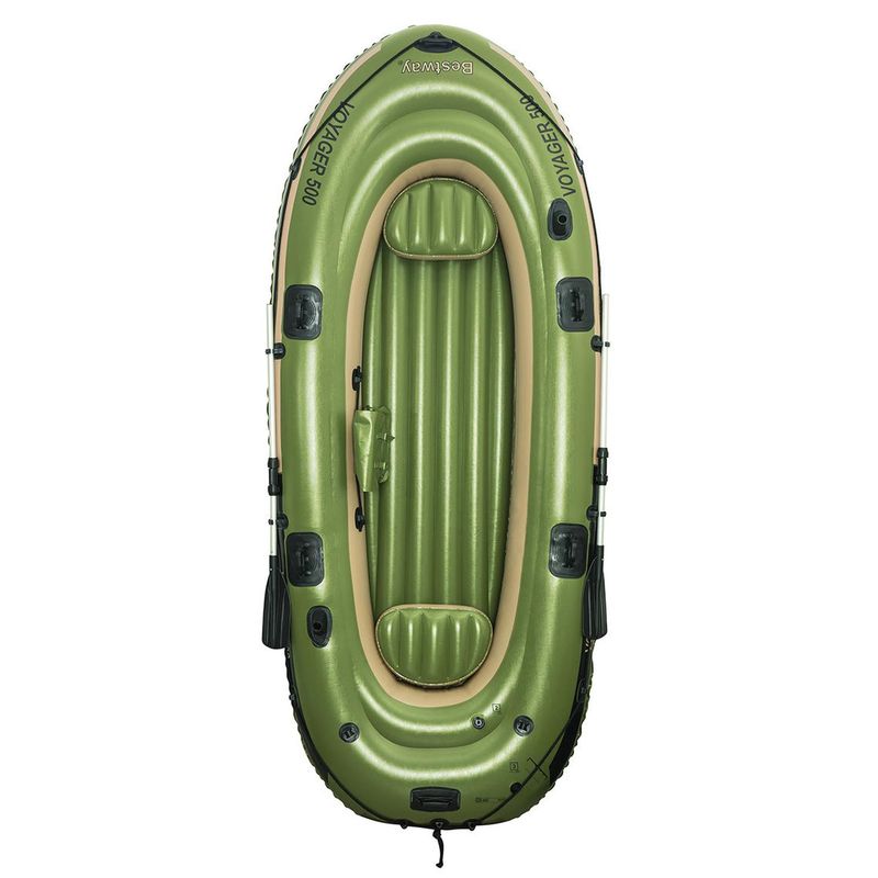 BESTWAY - Bote Inflable Con Remos Y Asientos Voyager 500 3.48X1.41M Bestway