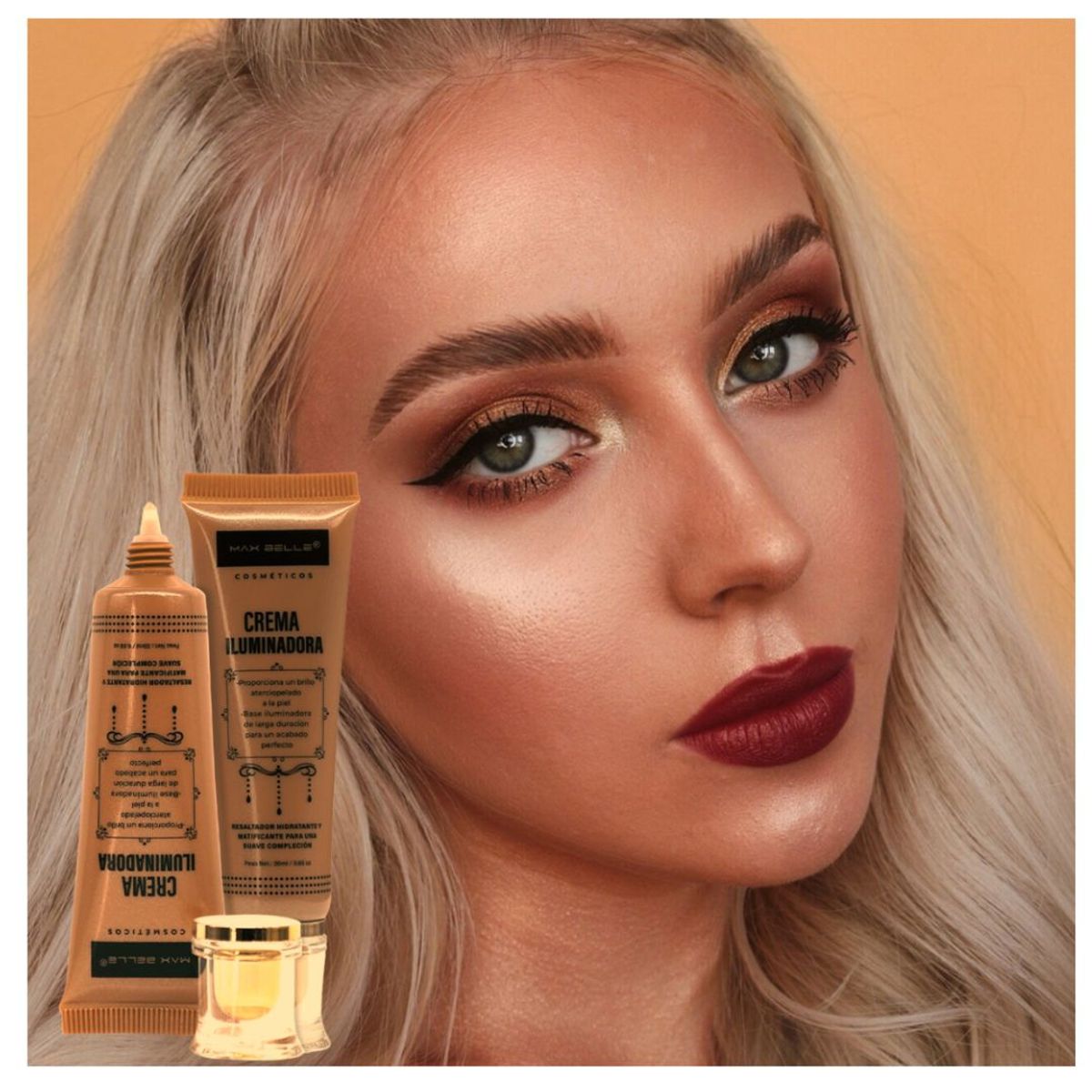 MAX - ILUMINADOR EN CREMA DORADO OSCURO