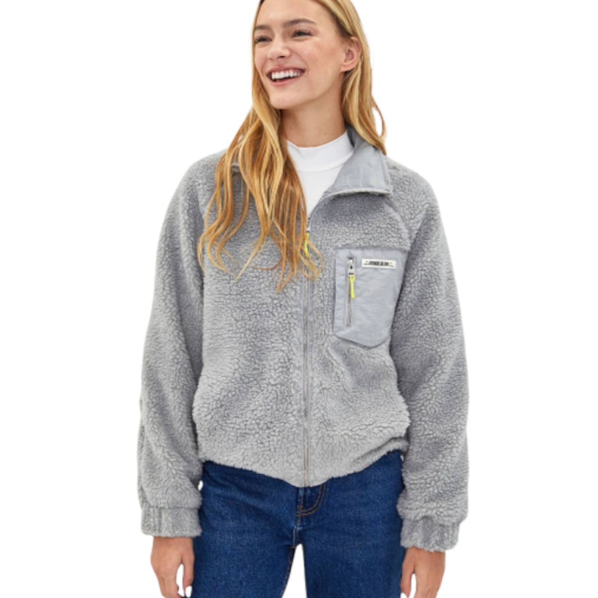 LUNATICA - Chaqueta Ecopiel de Oveja Talla M - Bershka