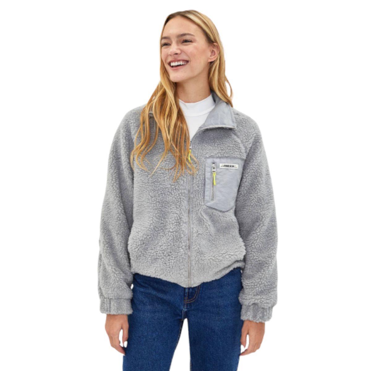 LUNATICA - Chaqueta Ecopiel de Oveja Talla M - Bershka