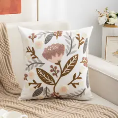 GENERICO - Fundas de cojín bordadas - Margaritas pack 2