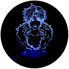 3DILUTION - Lámpara de Mesa Kuroro Hunter X Base Madera