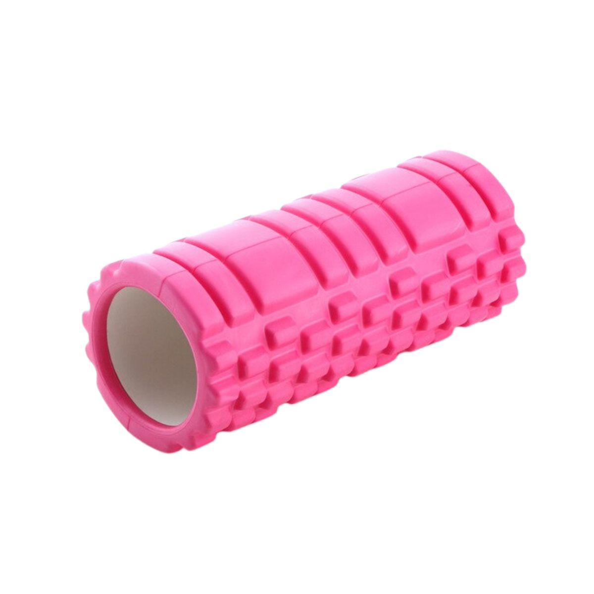 CRUSEC - Rodillo Resina Yoga Masaje Muscular Ejercicio Color Rosa