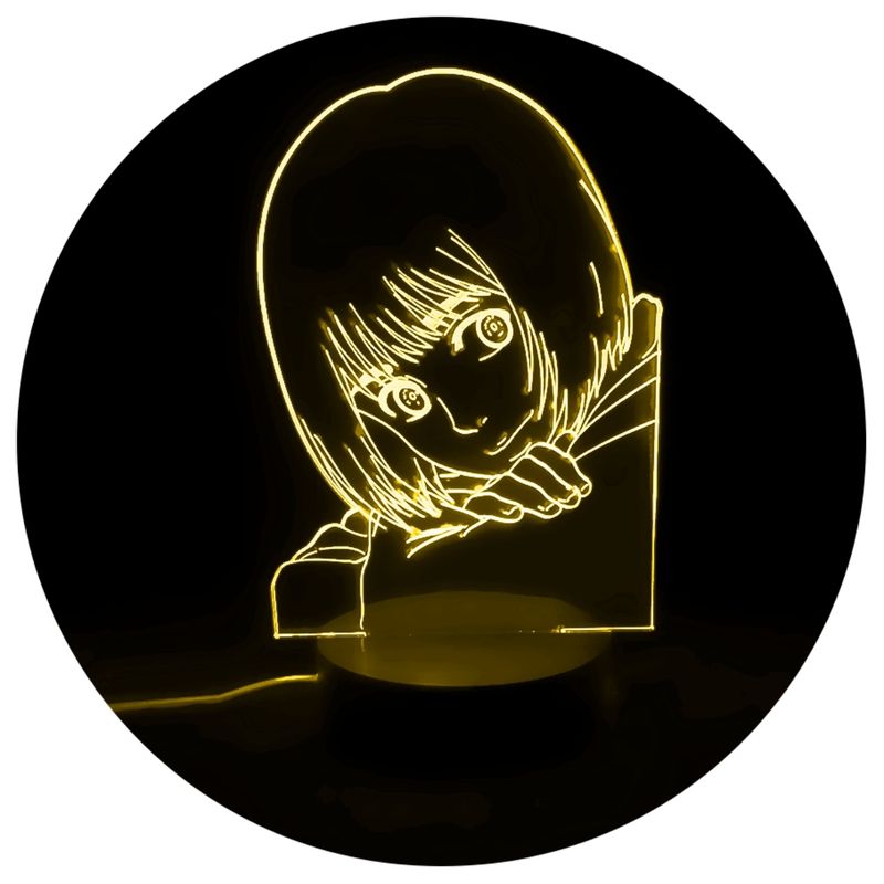 3DILUTION - Lámpara 3dilution Armin Attack on Titan Base Madera