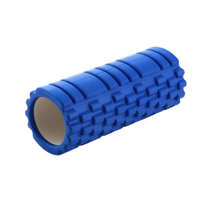 CRUSEC - Rodillo Resina Yoga Masaje Muscular Ejercicio Color Azul