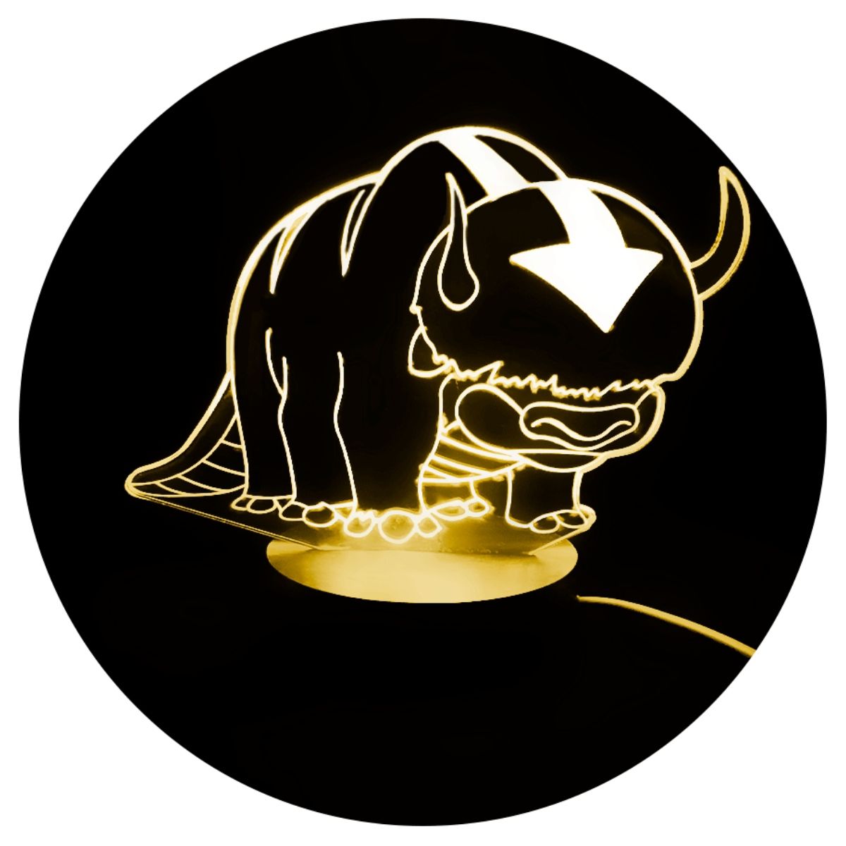 3DILUTION - Lámpara 3dilution Appa Last Airbender Base Madera