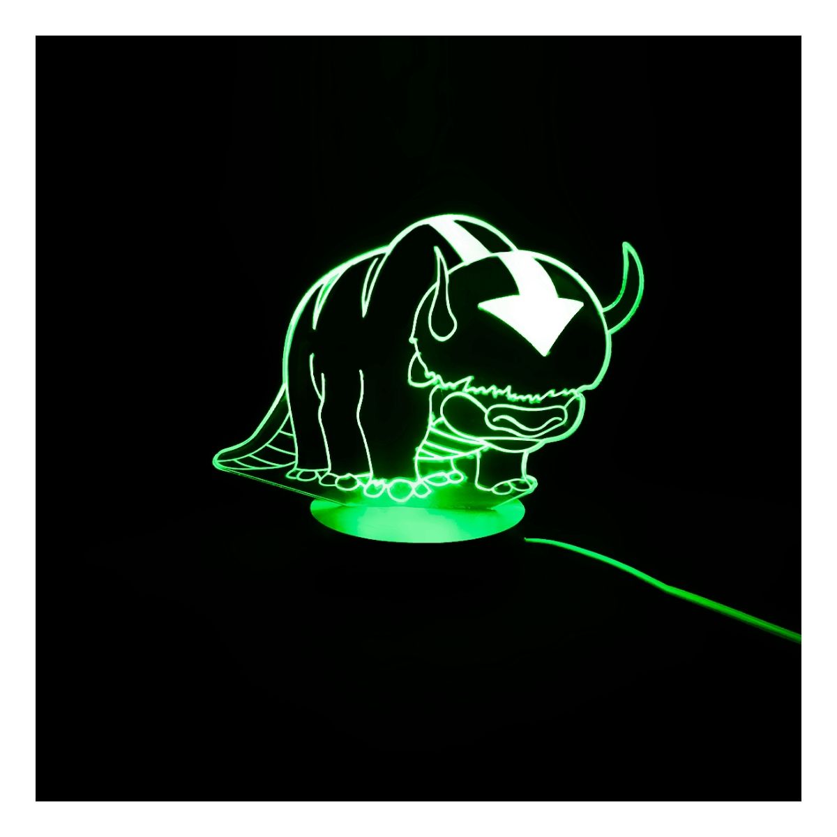 3DILUTION - Lámpara 3dilution Appa Last Airbender Base Madera